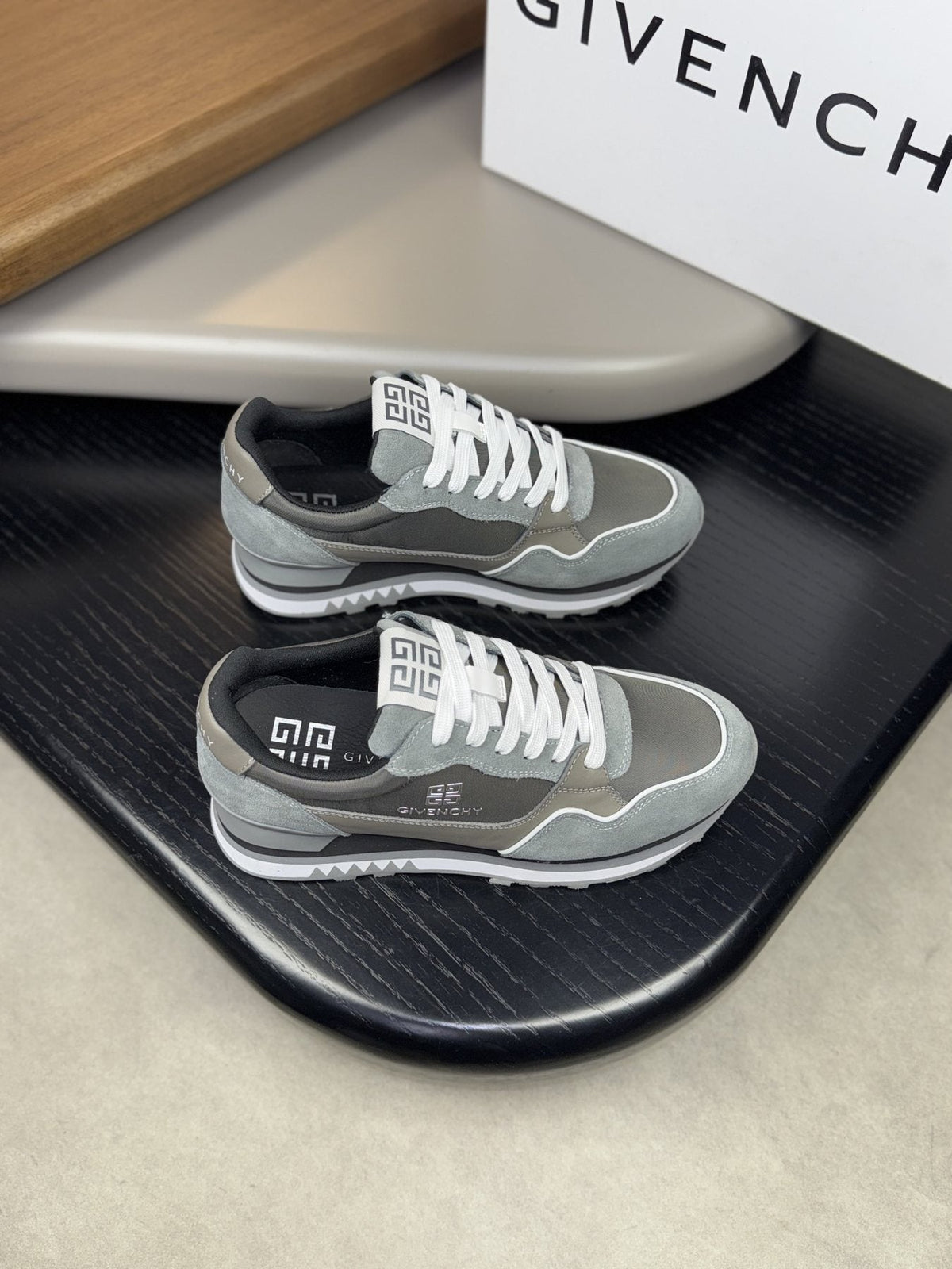 Givenchy Paneled Low-Top Sneakers — front