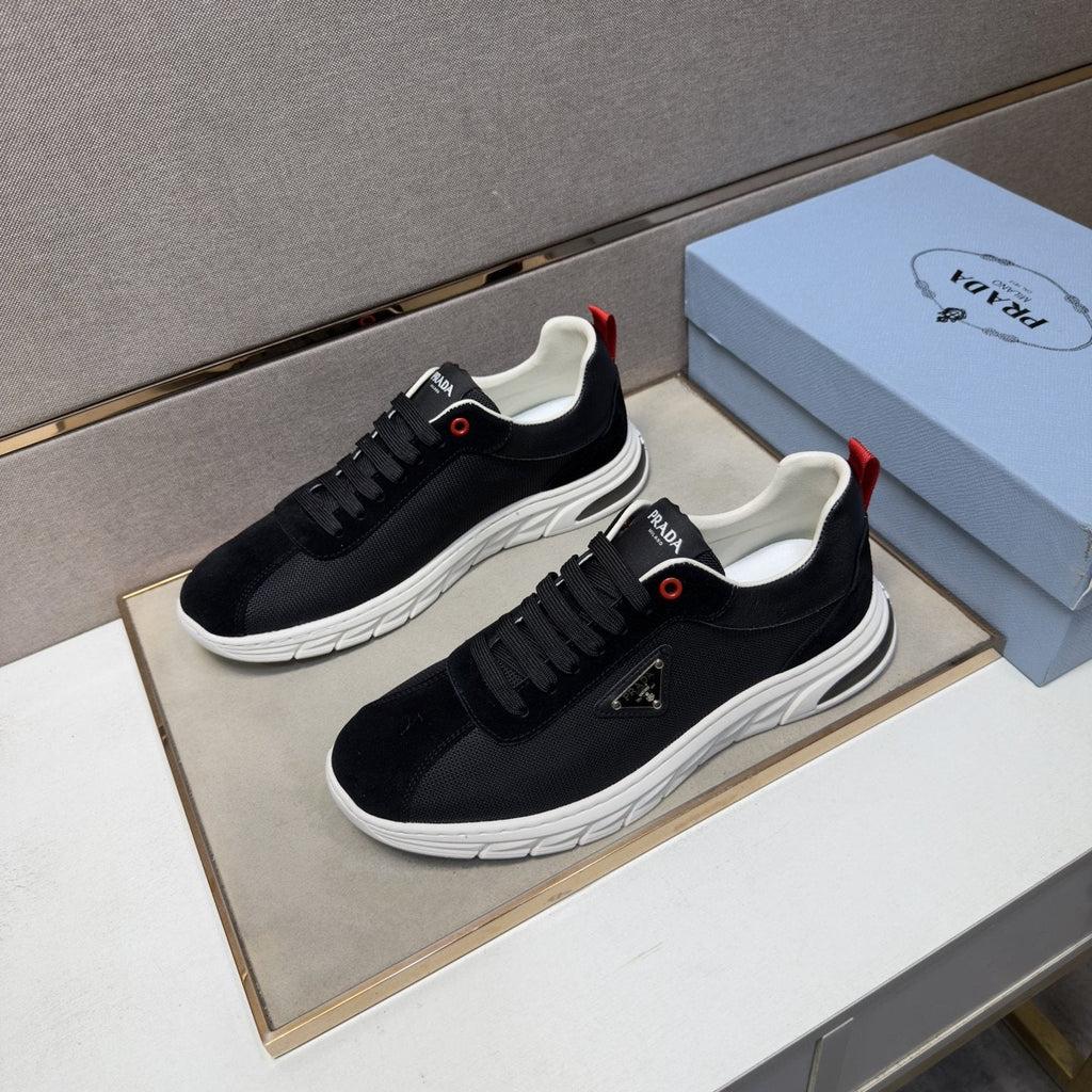 Prada Paneled Low-Top Sneakers — front