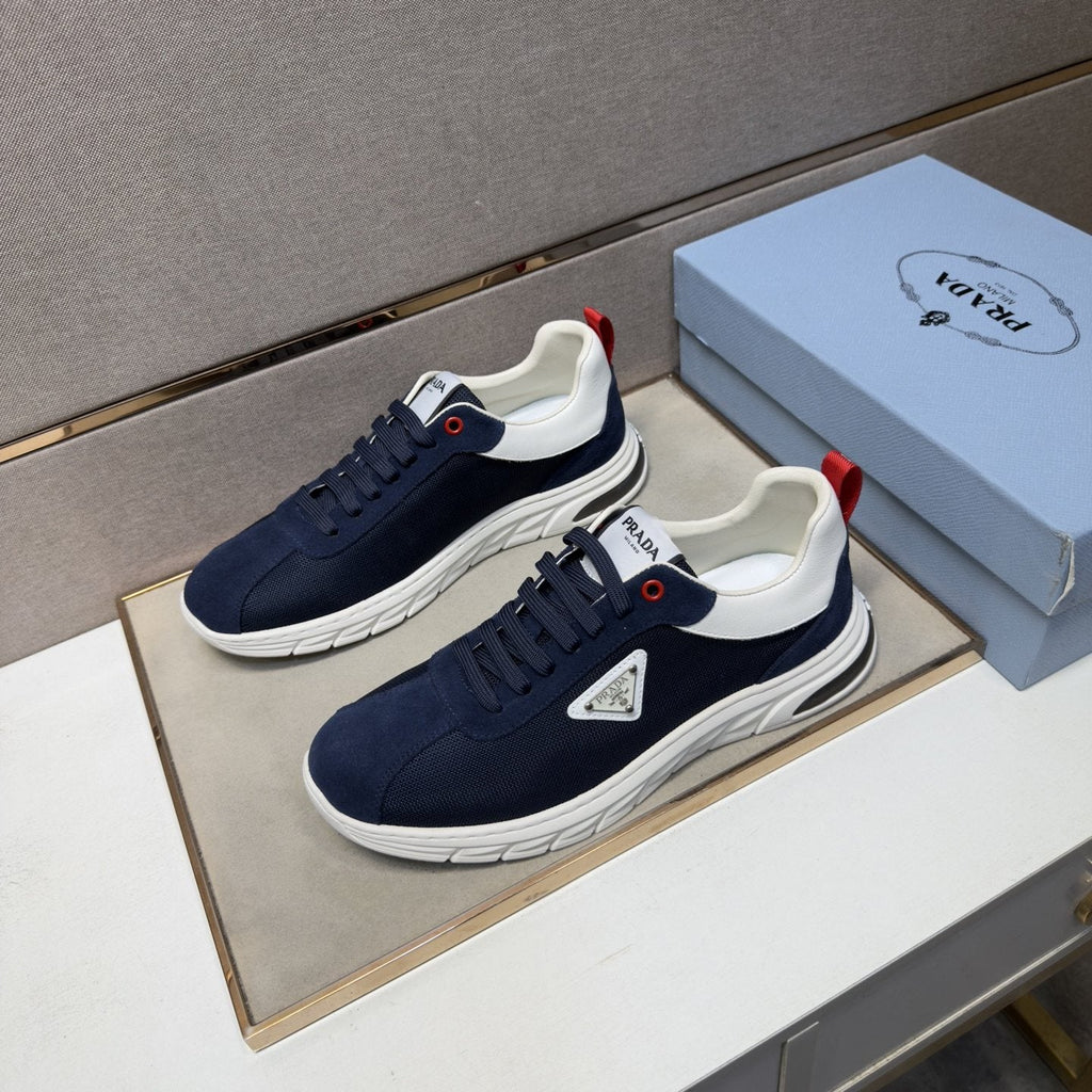 Prada Paneled Low-Top Sneakers — front