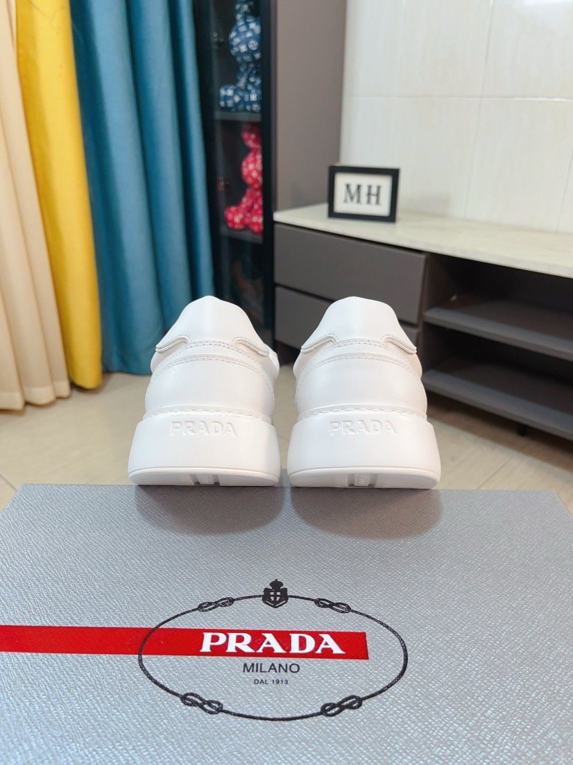 Prada Paneled Low-Top Sneakers — back
